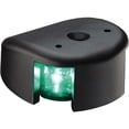 thumbnail image 1 of Aqua Signal 282007 Series 28 LED Deck Mount Navigation Side Light, Green Starboard Side, Black, 1 of 2