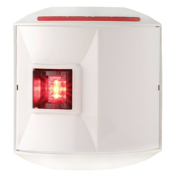 Aqua Signal 44301-7 Series 44 LED Side-Mount Navigation Light - Port (Red) with White Housing