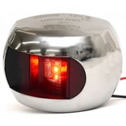 Aqua Signal Boat LED Navigation Bow Light 28303-7 | Red 12V Stainless