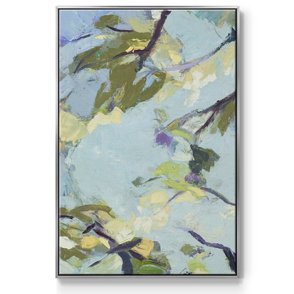 Aqua Sky Framed Premium Gallery Wrapped Canvas - Ready to Hang - 17 x 25 - Silver Floating Frame