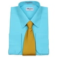 thumbnail image 1 of Aqua Solid Mens Dress Shirt and Tie Set, 1 of 1