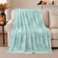 thumbnail image 1 of Aqua Speckled Abstract Texture with Soft Watercolor Wash, Calming Coastal Motif for Ocean Lovers, Housewarming Gift, Cozy Flannel Blanket for Beach House and Sunroom, Coastal Home Decor, 1 of 9