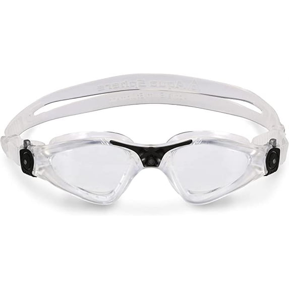 Aqua Sphere Kayenne Clear Lens Swim Goggles, Translucent/Black, 192370