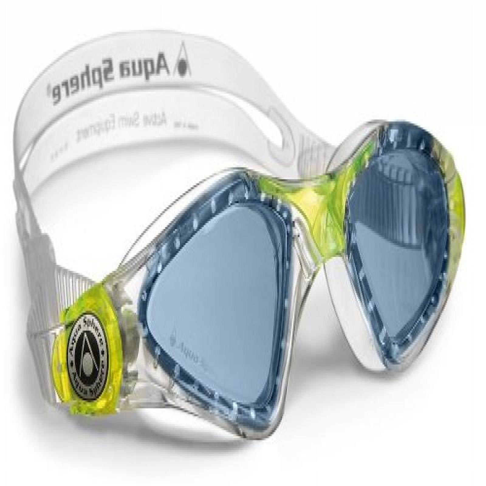 Aqua Sphere Kayenne Junior Goggles, Clear/Lime With Blue Lens