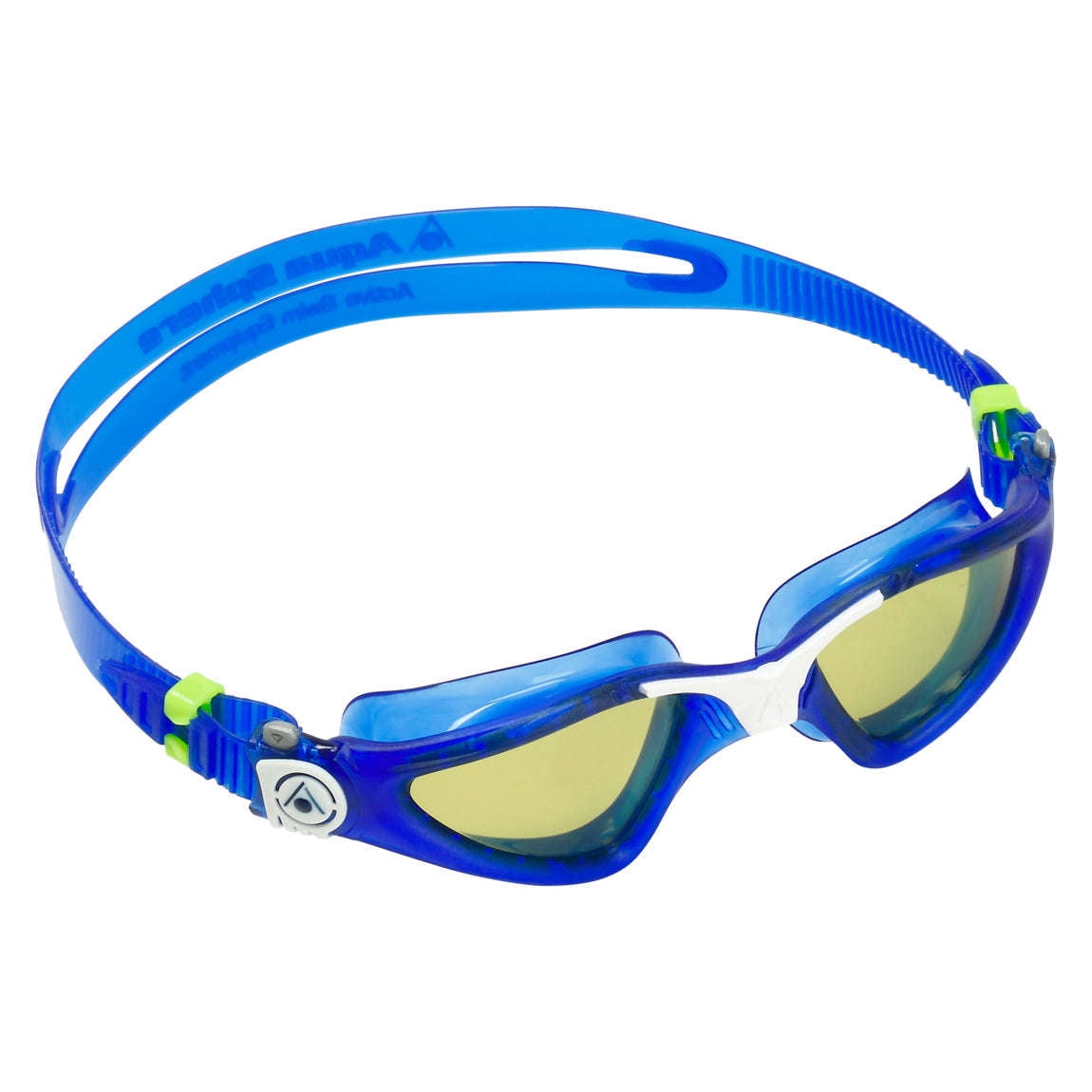 Aquasphere Kayenne Jr Occhialini da Nuoto Unisex, Blu & Arancione,Lenti