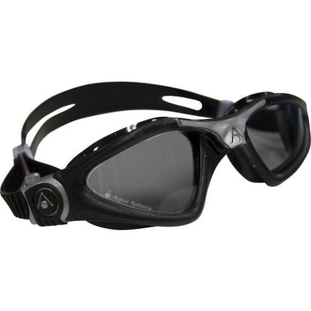 Aqua Sphere Kayenne Swim Goggles with Smoke Lens (Black/Silver)