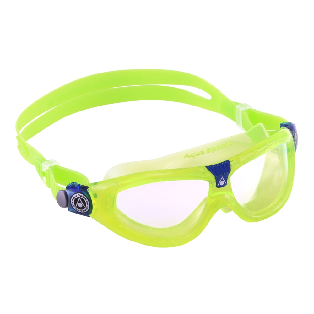 Aqua Sphere Seal Kid 2 Swim Mask, Clear Lens, Bright Green/Blue Frame