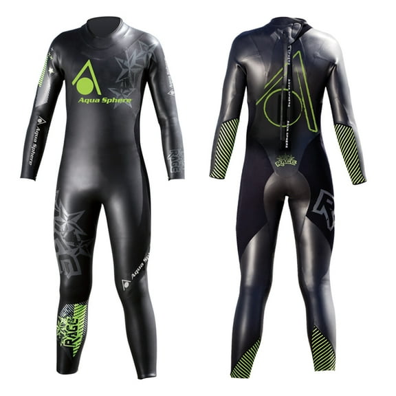 Aqua Sphere Youth Powered Multisport Rage Wet Suit (57-63, Black)