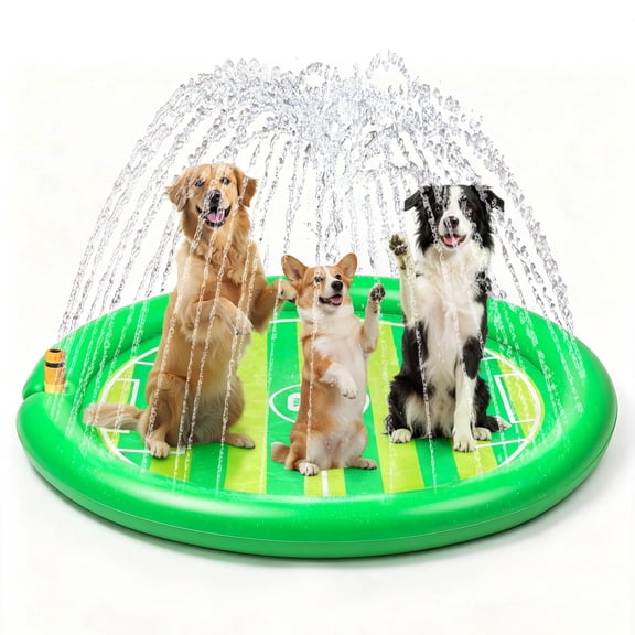 Official FIFA World Cup 2026 Edition Dog Splash Pad, 59 Outdoor Summer Splash Sprinkler for Kids & Dogs