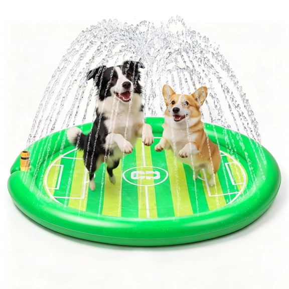 Official FIFA World Cup 2026 Edition Dog Splash Pad, 51 Outdoor Summer Splash Sprinkler for Kids & Dogs