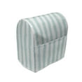thumbnail image 1 of Aqua Stand Mixer Cover, Vertical Striped Pattern with Sketchy Lines Hipster and Grunge Design Ikat Inspired, Kitchen Appliance Organizer Bag Cover with Pockets, 5 Quarts, Seafoam White, by Ambesonne, 1 of 4