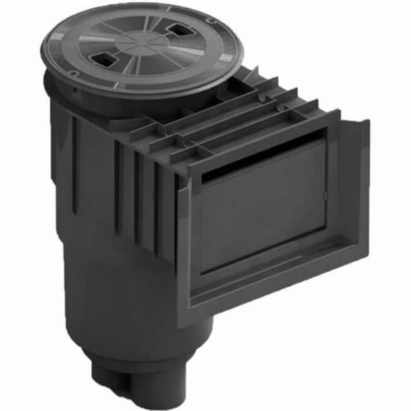 Aqua Star Pool Products SKR103 Skimmer with Waterstop Includes Faceplate - Float Assembly - Basket - Collar & Lid, Light Gray