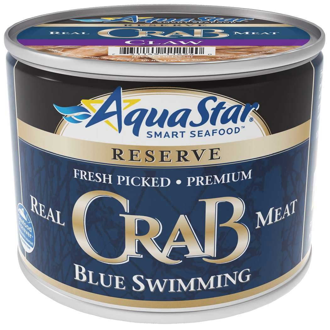 Aqua Star Reserve Pasteurized Blue Crab Claw Meat, 16 Ounce -- 6 per