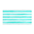 thumbnail image 1 of Aqua Stripes 39x20" Bath Mat Carpet, Absorbent and Non-Slip for Kitchen or Bathroom, Quick-Drying, 1 of 8