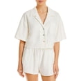 thumbnail image 1 of Aqua Swim Womens Collared Pocket Crop Top, 1 of 2