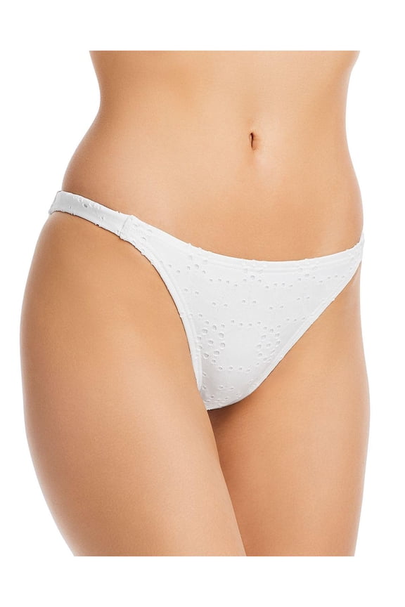 Swim Womens Eyelet String Swim Bottom Separates