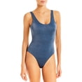 thumbnail image 1 of Aqua Swim Womens Metallic Lined One-Piece Swimsuit, 1 of 2