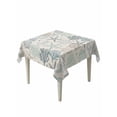 thumbnail image 1 of Aqua Teal Coastal Table Cloth, Summer Beach Starfish Coral Nautical Rustic Waterproof Tablecloth for Square Tables, Reusable Washable Fabric Table Cover for Restaurant Kitchen Dining Tables 54"x54", 1 of 6