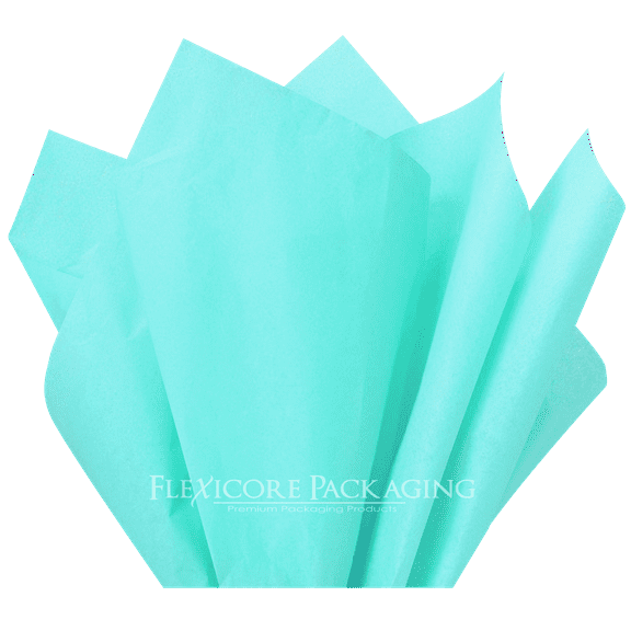 Aqua Teal Tissue Paper, 15"x20", 100 ct