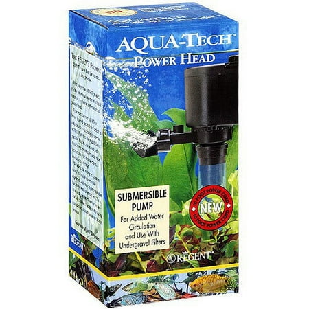 Aqua-Tech Power Head Submersible Black Pump for Aquariums, 1 Count