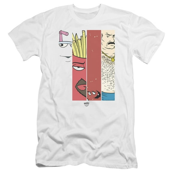 Aqua Teen Hunger Force - Group Tiles - Premium Slim Fit Short Sleeve Shirt - Medium