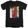 thumbnail image 1 of Aqua Teen Hunger Force Group Tiles S/S Adult V-Neck 30/1 T-Shirt Black, 1 of 1