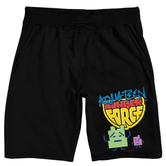 Aqua Teen Hunger Force Mooninites Men's Black Sleep Pajama Shorts 
-Large