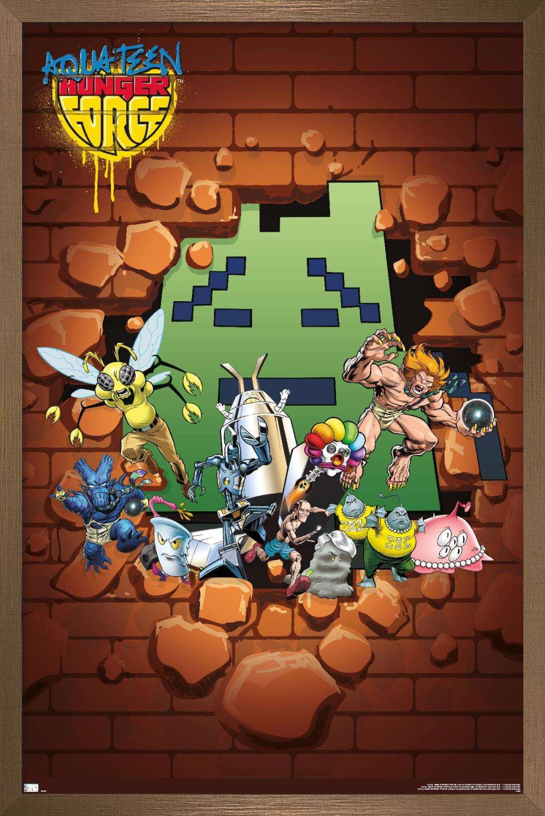 Aqua Teen Hunger Force - Villains Wall Poster, 22.375" x 34", Framed