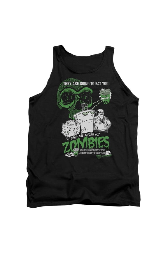 Aqua Teen Hunger Force Zombies Adult Tank Top Black