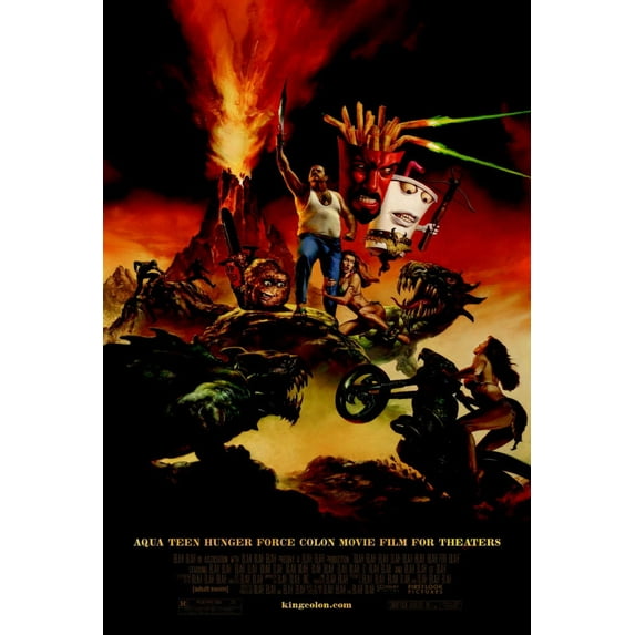 Aqua Teen Hunger Force poster Metal Sign 8inx 12in Print on Metal 8x12 Square Adults Metal Prints
