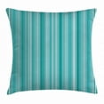 thumbnail image 1 of Aqua Throw Pillow Cushion Cover, Abstract Ocean Inspired Palette Lines Geometrical Image, Decorative Square Accent Pillow Case, 20 X 20 Inches, White Seafoam Light Blue and Turquoise, by Ambesonne, 1 of 2