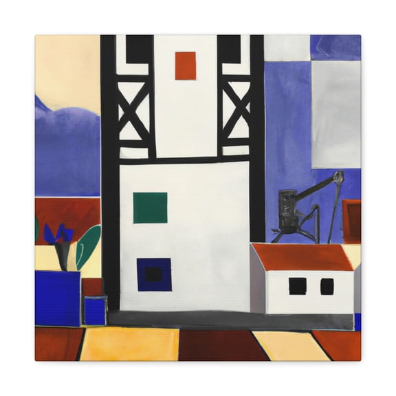 Aqua Tower Splendor - Canvas