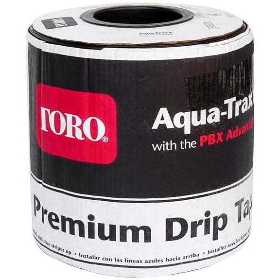 Toro Aqua-Traxx - 5/8" Drip Tape, 8 mil, 4", 1.00 GPM/100', 2, 000' - EA50804100-200, Plastic
