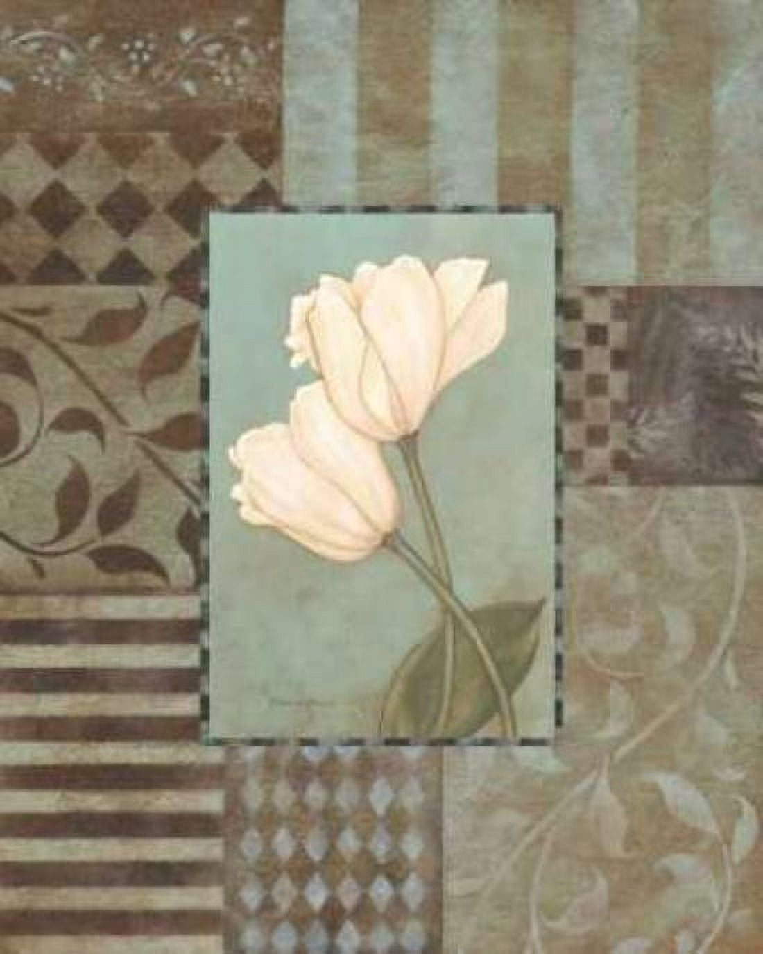 Aqua Tulips Canvas Art - Stephanie Marrott (24 x 30)