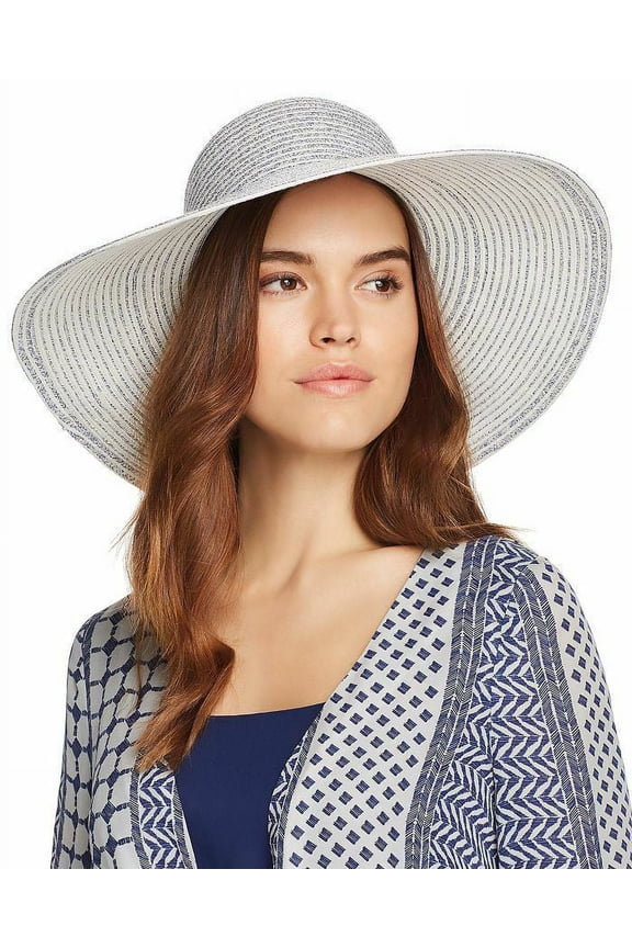 Two-Tone Packable Floppy Hat, Various Colors Title: BLACK