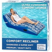 Aqua Ultra-Comfort Floating Pool Chair & Lake Raft with Pillow   Heavy Duty Pool Float, Lake Floating Chair