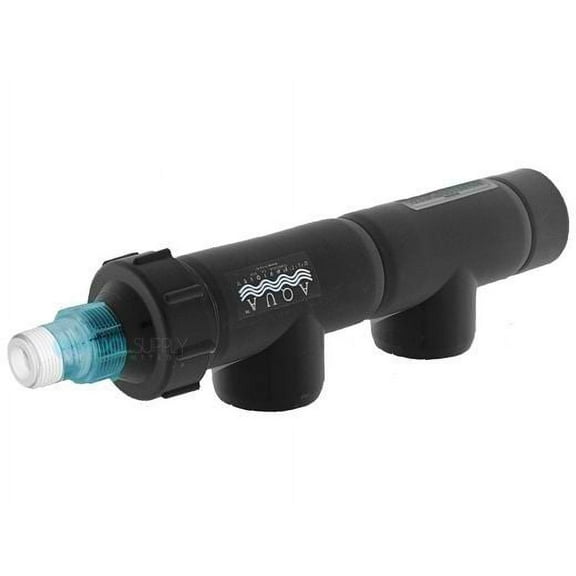 Aqua Ultraviolet® Classic Series UV Clarifier/Sterilizer in Black - 8 Watt with 2" Inlet/Outlet