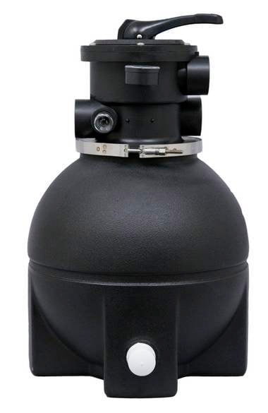Black High-Flow Biomechanical Water Filter with Valve