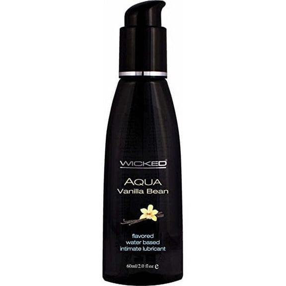 Aqua Vanilla Bean Flavored H2O-Based Intimate Lube 2 Oz.