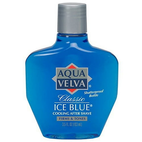 Aqua Velva After Shave, Classic Ice Blue, 3.5 Ounce (Pack of 8)