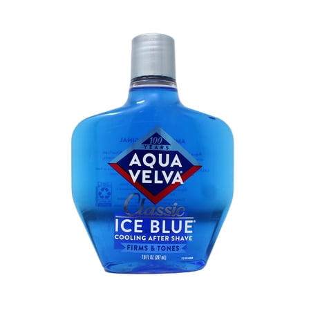 Aqua Velva Cooling After Shave, Firms & Tones, Classic Ice Blue, 7 FL OZ