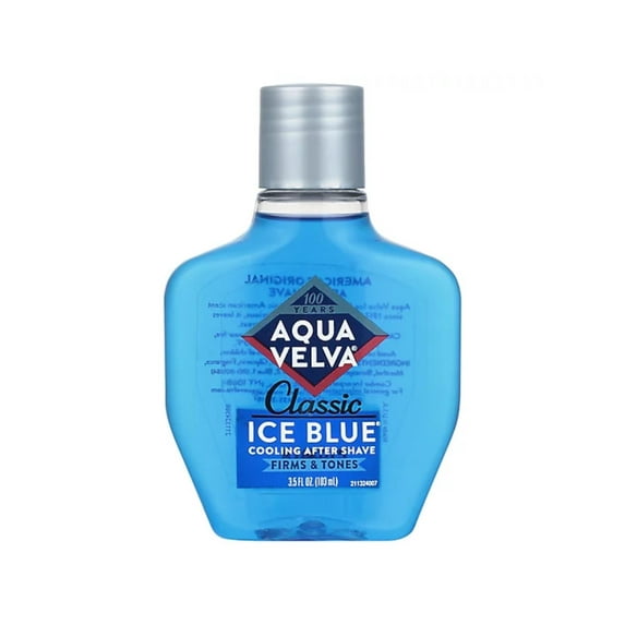 Aqua Velva Classic Ice Blue Cooling After Shave, Firms & Tones, 3.5 fl oz