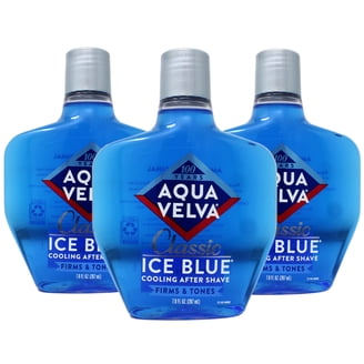 Velva Aqua Velva After Shave, Classic Ice Blue, Cooling, Firms & Tones, 7.0 ...