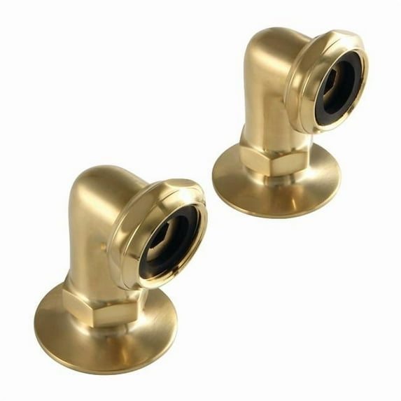 Aqua Vintage AE2RS7 Vintage 2-inch Tub Faucet Riser, Brushed Brass