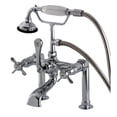 thumbnail image 1 of Aqua Vintage Essex Deck Mount Clawfoot Tub Faucet, Polished Chrome, 1 of 1