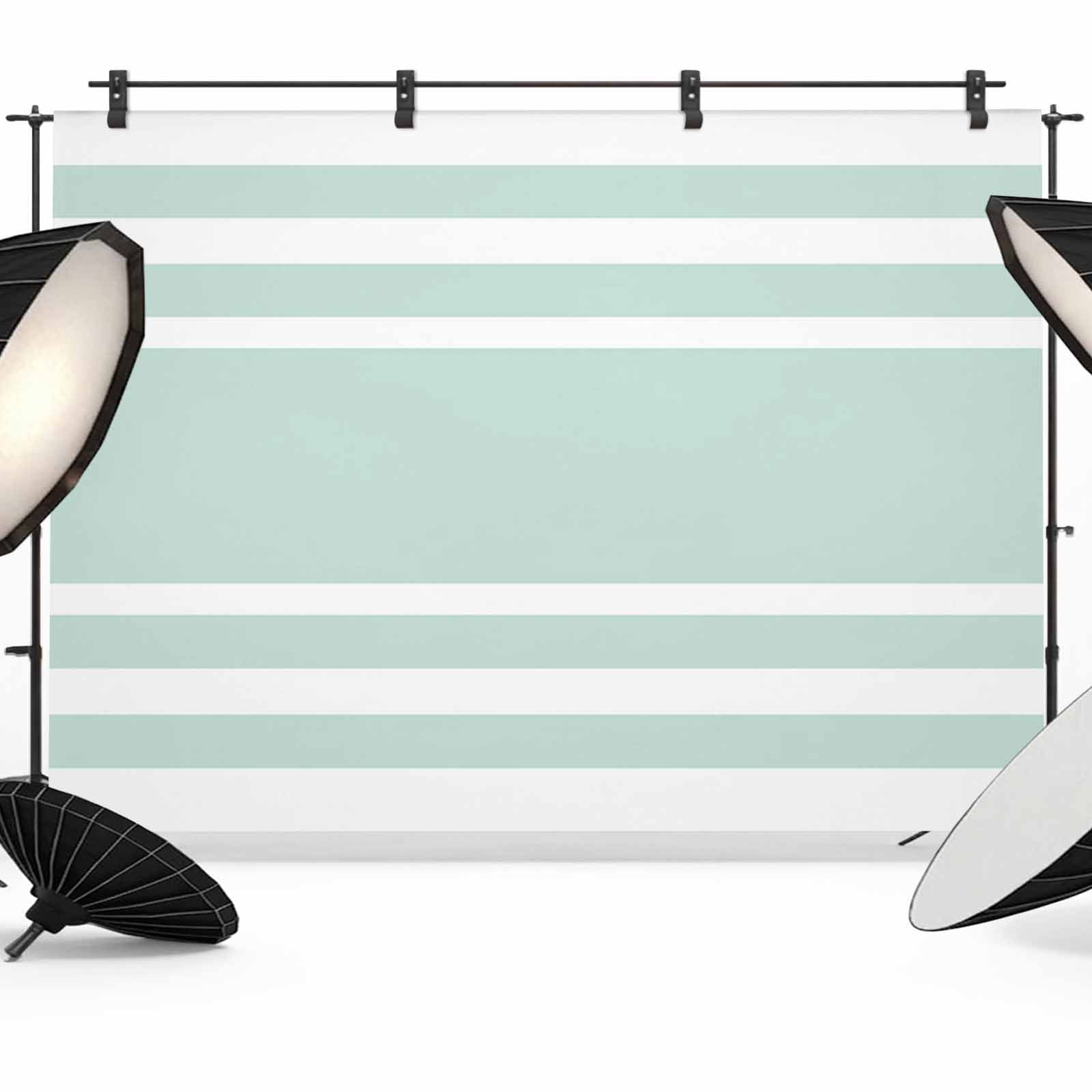 Aqua White Backdrop for Photography, Stripe Photo Backdrop Portrait ...