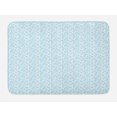 thumbnail image 1 of Aqua and White Bath Mat, Hand Drawn Branches with Berry Silhouettes Monotone Spring Season Design, Plush Bathroom Decor Mat with Non Slip Backing, 29.5" X 17.5", Aqua and White, by Ambesonne, 1 of 2
