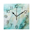 thumbnail image 1 of Aqua White Marble Wall Clock 7.78" Non-Ticking Silent Battery Operated for Home Bedroom Office Kitchen Living Room, 1 of 10