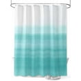 thumbnail image 1 of Aqua White Shower Curtain, Abstract Brush Stroke Bathroom Decor Curtains Set with Hooks, Waterproof Fabric Home Accessories， Stall 36 X 78 Inch, 1 of 6