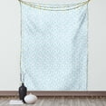 thumbnail image 1 of Aqua and White Tapestry, Hand Drawn Branches with Berry Silhouettes Monotone Spring Season Design, Wall Hanging for Bedroom Living Room Dorm Decor, 60W X 80L Inches, Aqua White, by Ambesonne, 1 of 5